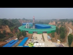 Macchine mobili per la fabbricazione di mattoni da forno rotativo per l'asciugatura e la combustione di mattoni